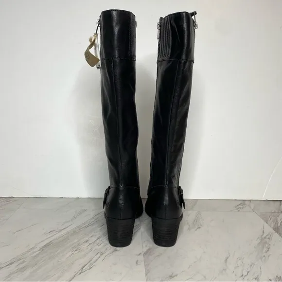 New! Born Alize Black Leather Tall Boot 7M