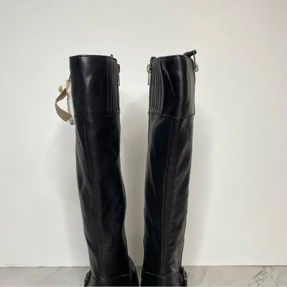 New! Born Alize Black Leather Tall Boot 7M