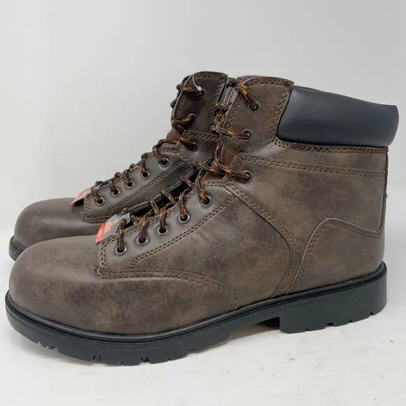 NEW Brahma Steel Toe Brown Work Boots Mens 13