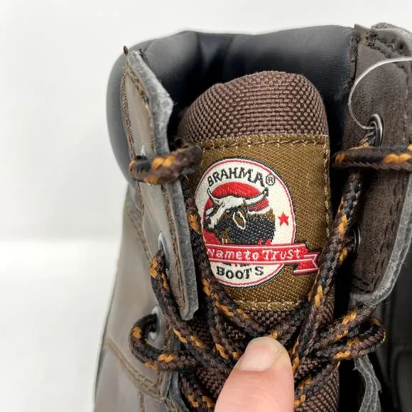 NEW Brahma Steel Toe Brown Work Boots Mens 13