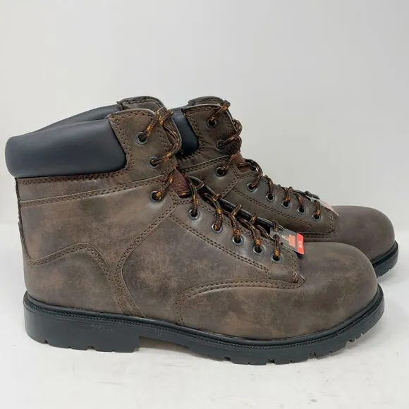 NEW Brahma Steel Toe Brown Work Boots Mens 13