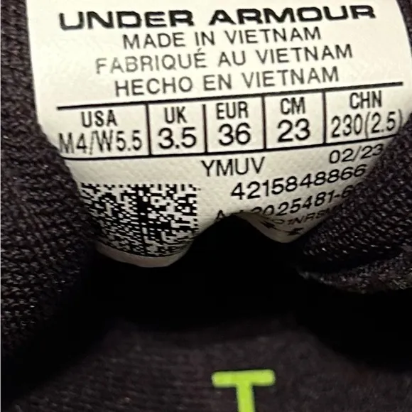 New Bright Orange Under Armour Hovr Athletic Shoes (Boys 4)