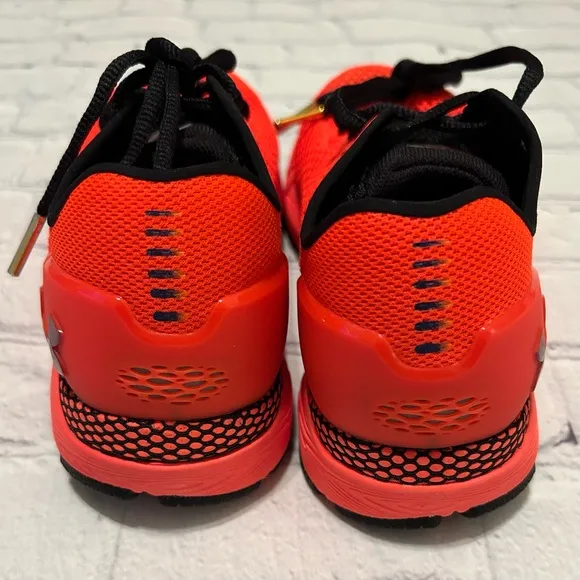 New Bright Orange Under Armour Hovr Athletic Shoes (Boys 4)
