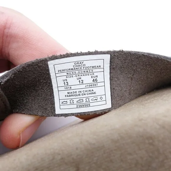 NEW Chaco Wayfarer Leather Sandals J106597 Gray