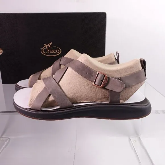 NEW Chaco Wayfarer Leather Sandals J106597 Gray