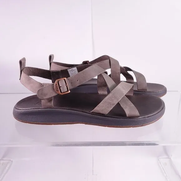 NEW Chaco Wayfarer Leather Sandals J106597 Gray
