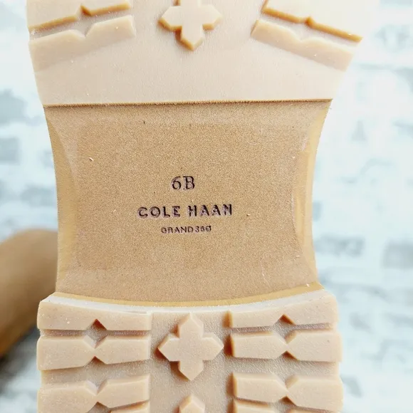 NEW Cole Haan Greenwich Tan Brown Leather Waterproof Tall Boots M982