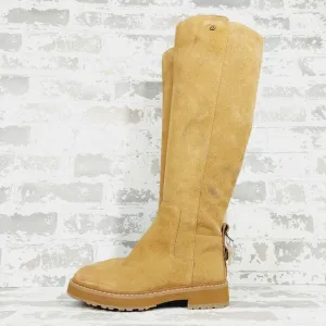 NEW Cole Haan Greenwich Tan Brown Leather Waterproof Tall Boots M982
