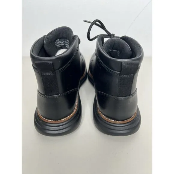 New Cole Haan Men's Chukka Grand Plus Ultra Leather Boots Black Leather Size 8
