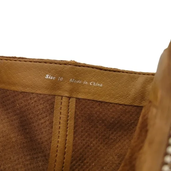 New Dolce Vita Asha Light Brown Perforated Nuback Boots