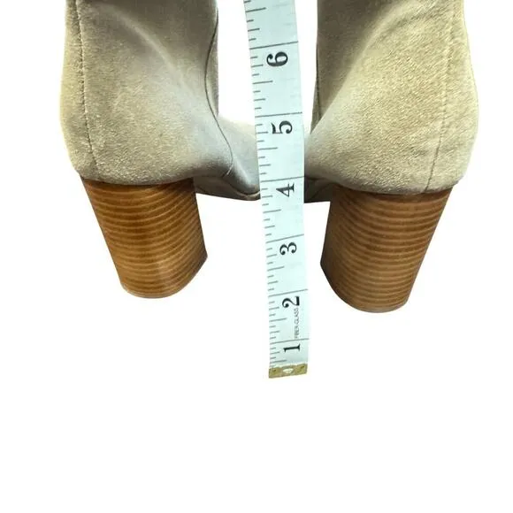 New Dolce Vita Fynn Tall Tan Truffle Suede Boots Wide Calf Women's 9