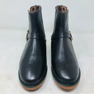 New Dover Saddlery Brown Leather Harness Ankle Boots