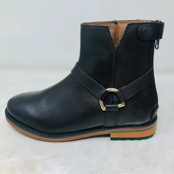 New Dover Saddlery Brown Leather Harness Ankle Boots