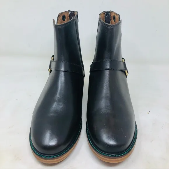 New Dover Saddlery Brown Leather Harness Ankle Boots
