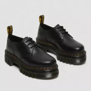 NEW Dr. Martens Audrick Nappa Leather 3-Eye Platform Shoe Size EU 39 US 8 UK 6