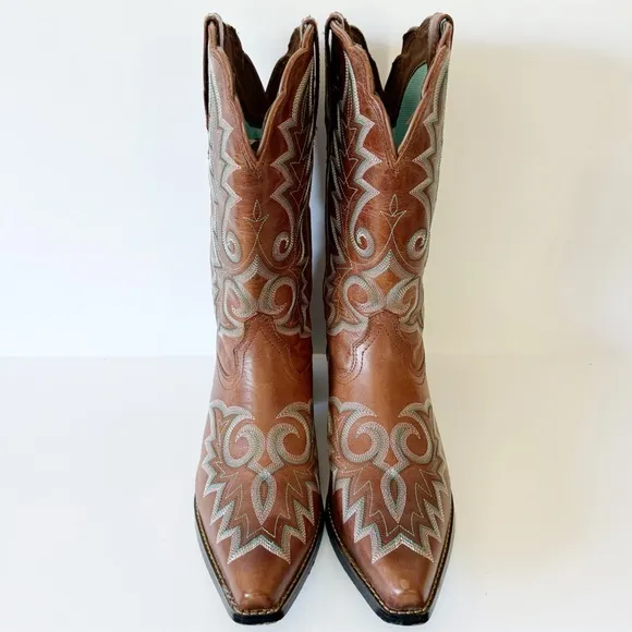 New! Durango Crush 12&quot; Western Snip Toe Golden Brown Sz 9.5