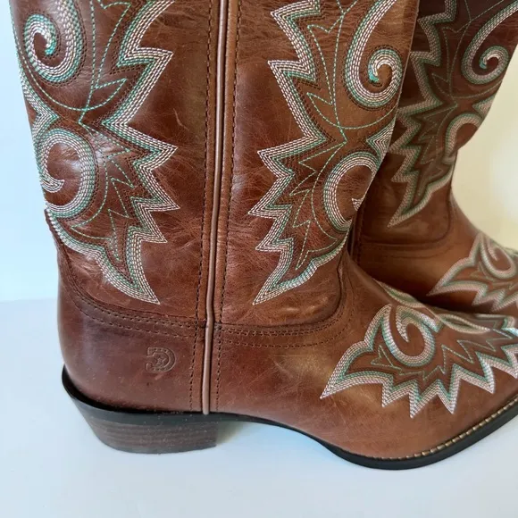 New! Durango Crush 12&quot; Western Snip Toe Golden Brown Sz 9.5