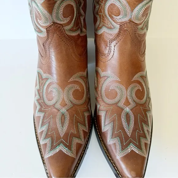 New! Durango Crush 12&quot; Western Snip Toe Golden Brown Sz 9.5