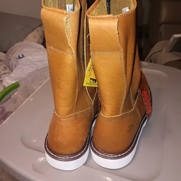 NEW Field N Forest Men’s 12&quot; Wellington Side Zip Work Boots Composite Toe 13