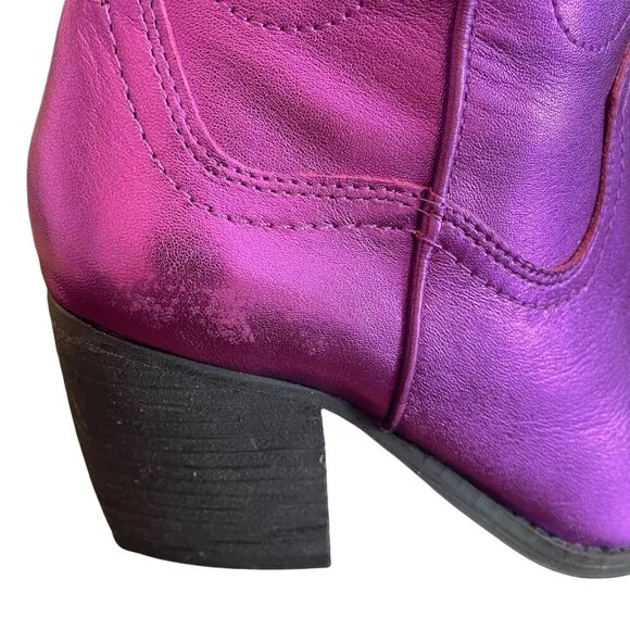 NEW GB Gianni Bini Butter-fly Metallic Cowgirl / Cowboy Western Boots Sz. 6