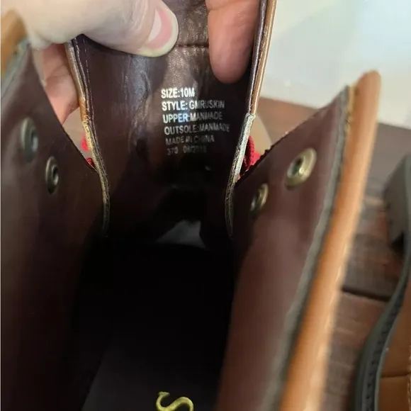 New Guess Mens Ankle Leather Boots Shoes Ruskin Brown Size 10M