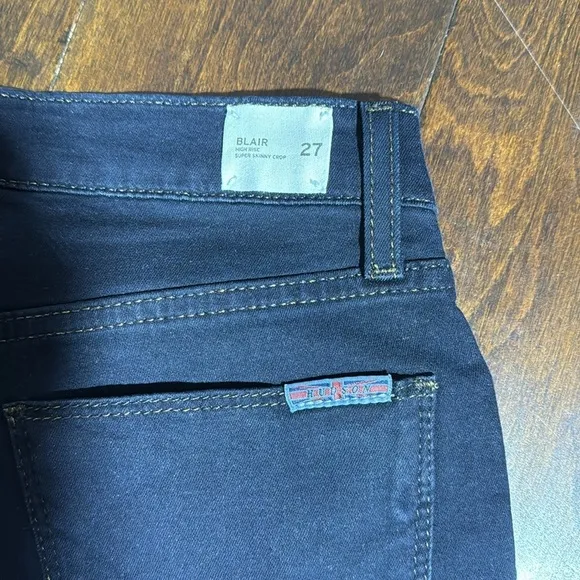 NEW HUDSON JEANS BLAIR HIGH RISE SUPER SKINNY CROP 27