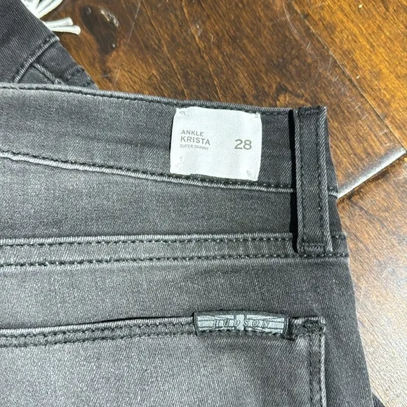 NEW HUDSON JEANS KRISTA SUPER SKINNY ANKLE BLACK SZ 28