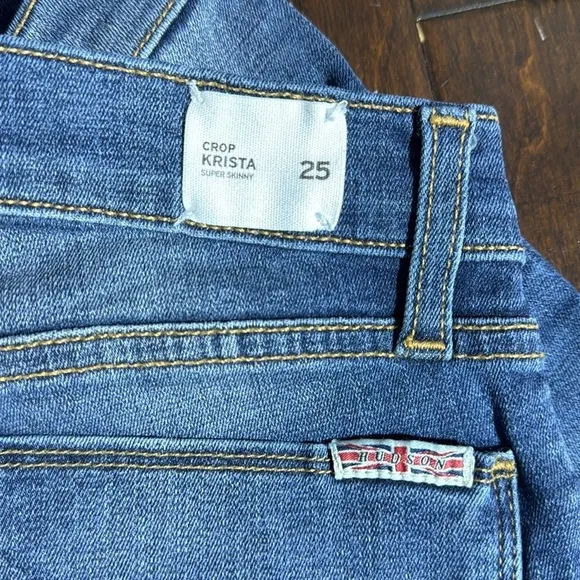 NEW HUDSON KRISTA CROP SKINNY SZ 25
