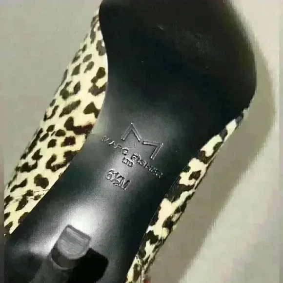NEW in BOX  Marc Fisher Ginnie Cheetah Calf Hair tall Boots Sz 6.5