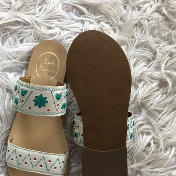 NEW • Jack Rogers • Adair Slip On Sandals White