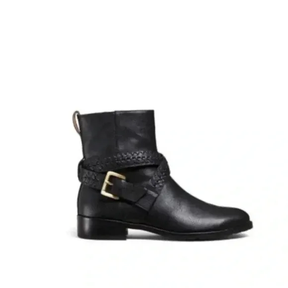 New Jack Rogers Eliza Moto Black Bootie Sz 8