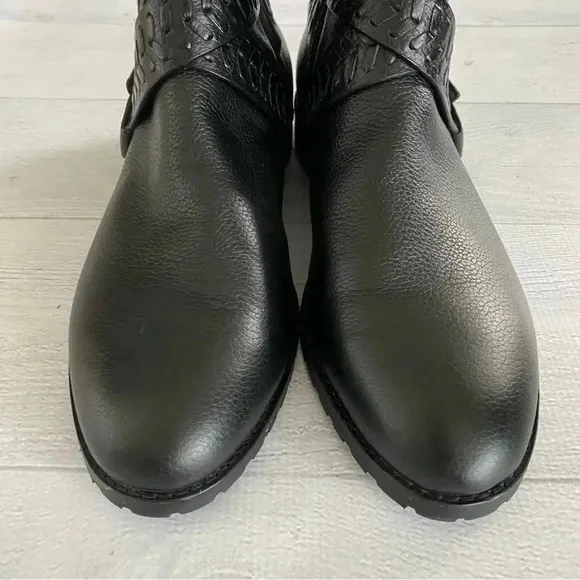 New Jack Rogers Eliza Moto Black Bootie Sz 8
