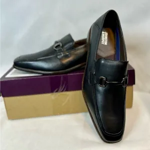 New Johnston and Murphy Archer Bit Loafer Mens Black Leather Shoes / Sz 10M