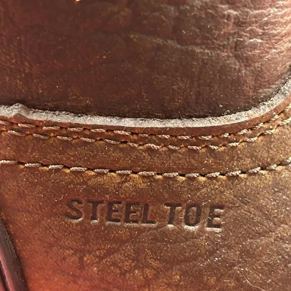 New Justin man 8.5 steel toe waterproof cowboy work boots