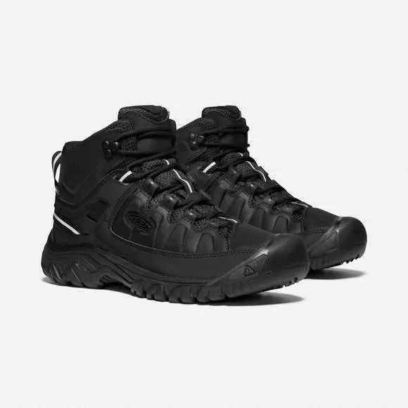 NEW KEEN men's targhee exp mid waterproof hiking boots in black/black
