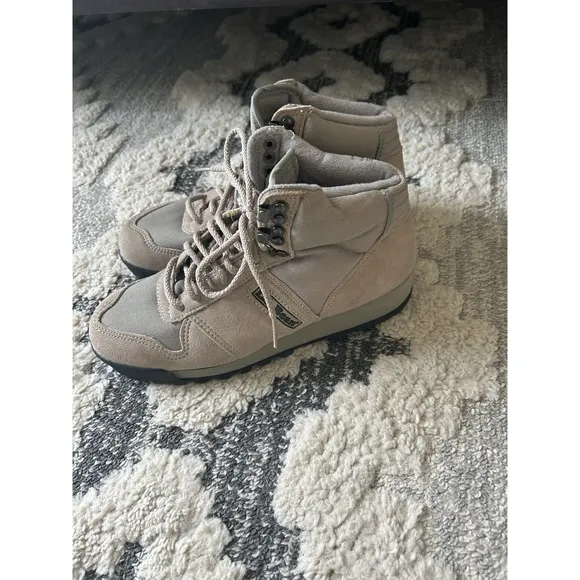 NEW LL Bean Merrell Boots Mens 7 Tan Suede High Top Air Cushion Hiking Camp
