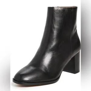 New Madewell Women's The Mira Side-Seam Ankle Boots Black Size 7.5 solid black