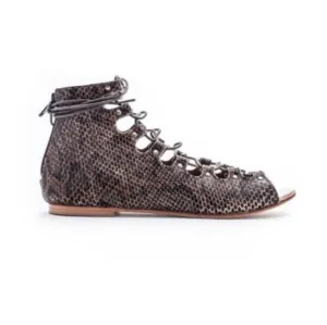 NEW Matisse Farrel Sandals Brown Snake Print