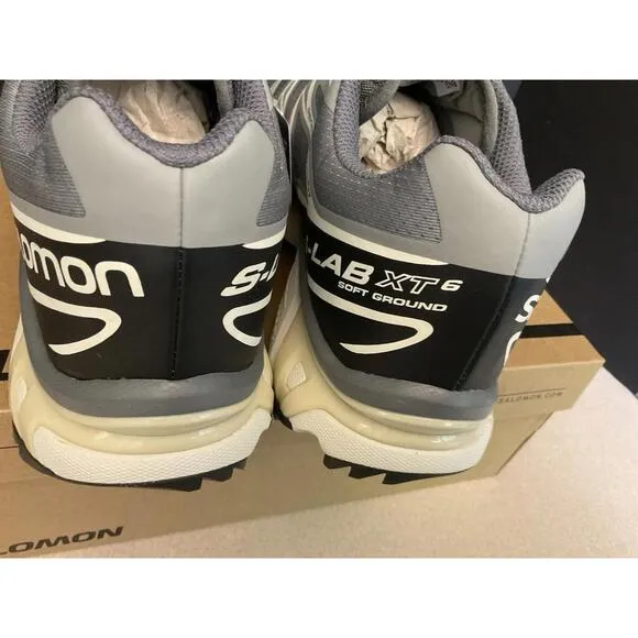 New! Mens Salomon XT-6 Monument/Phantom/Vanilla Ice Athletic Shoes. Size 12.5.