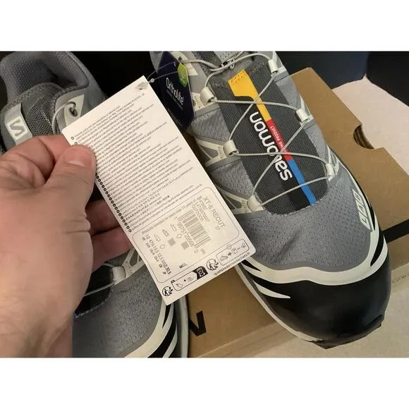 New! Mens Salomon XT-6 Monument/Phantom/Vanilla Ice Athletic Shoes. Size 12.5.