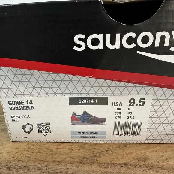 New Mens Saucony Guide 14 Runshield Athletic Running Sneakers Shoes Size 9.5 M