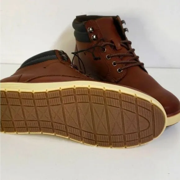 NEW! Men's Goodfellow Maxwell Brown High Top Lace-Up Sneaker Boots