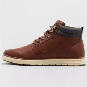 NEW! Men's Goodfellow Maxwell Brown High Top Lace-Up Sneaker Boots