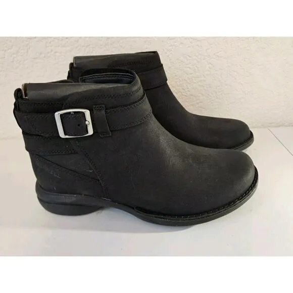 New! Merrell Women's Andover Bluff Ankle Boots Black Size 6