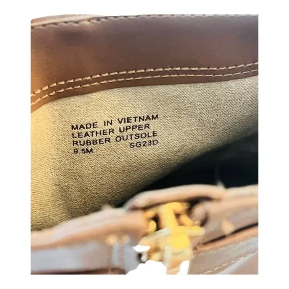 NEW Michael Kors Parker LEATHER PLATFORM BOOT Women's 9.5 Luggage Brown Bootie