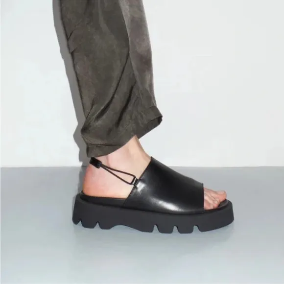 New Miista E8 Noreen Blue Sandals Platform Shoes