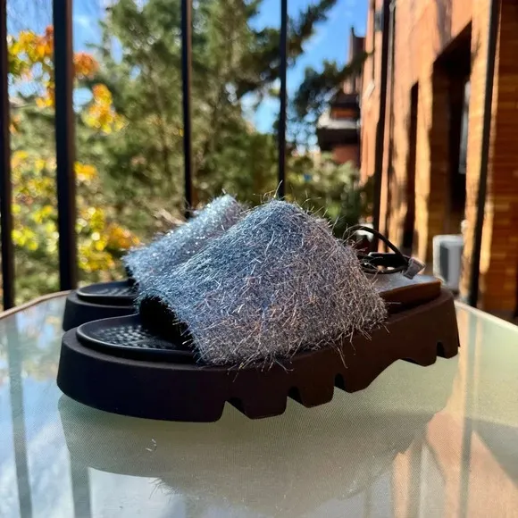 New Miista E8 Noreen Blue Sandals Platform Shoes