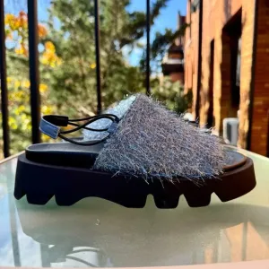 New Miista E8 Noreen Blue Sandals Platform Shoes