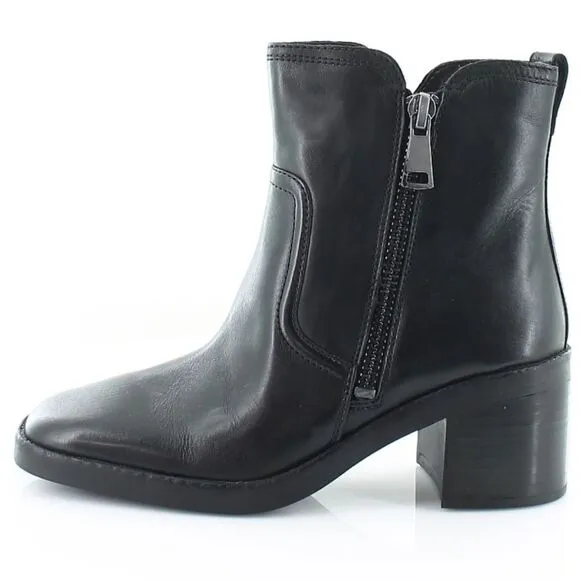 New Naturalizer Emmy Women's Boots Black Leather zip ankle bootie size 7.5