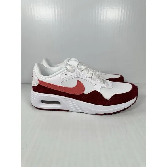NEW Nike Air Max SC Women's Size 6.5 White Black Red Athletic Shoes FJ3242-100